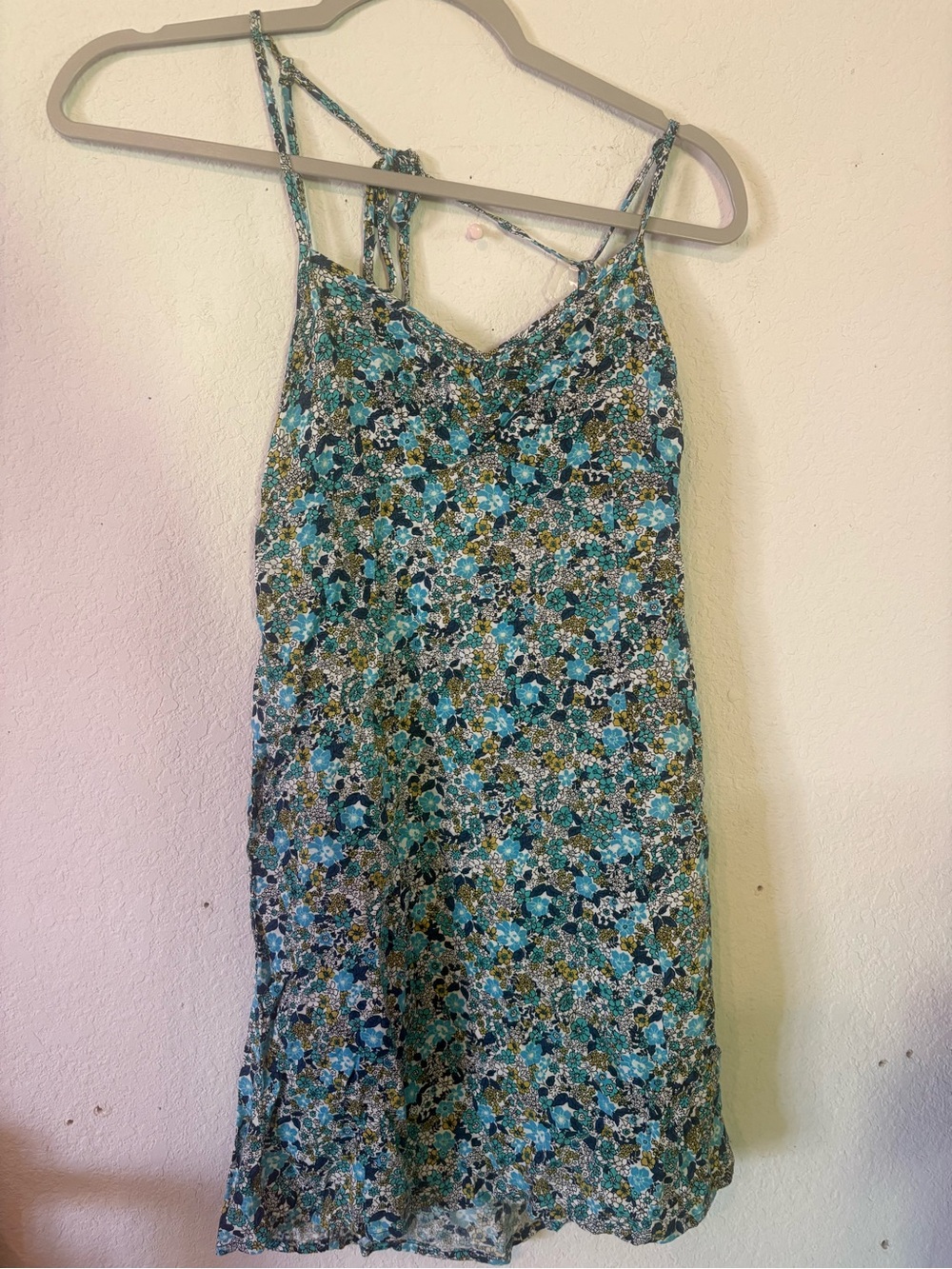 wild fable Teal Floral Slip Dress